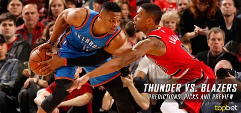 thunder vs blazers